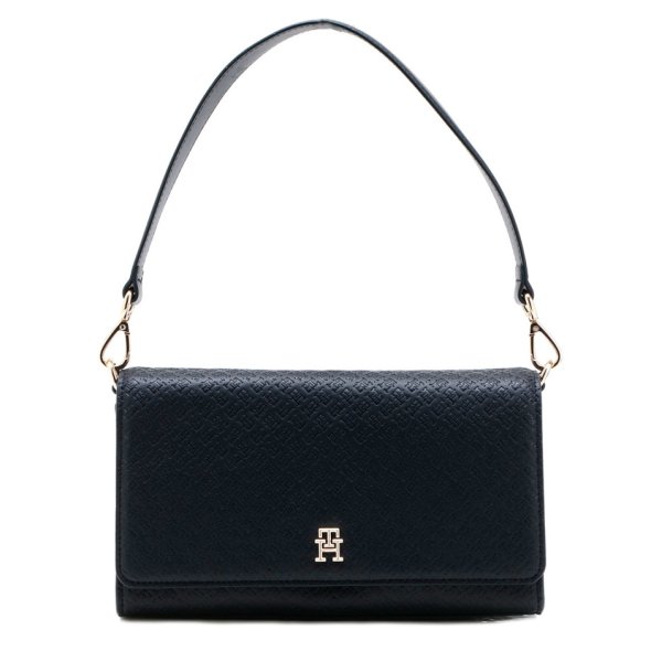 Tommy Hilfiger Γυναικεία Τσάντα Th Eternity Shoulder Bag AW0AW16933 DW6 Μπλε