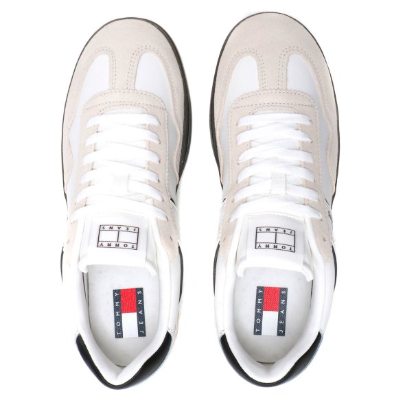 Tommy Hilfiger Ανδρικό Δερμάτινο Sneaker EM0EM01524 BDS Λευκό