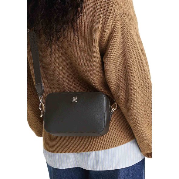 Tommy Hilfiger Γυναικείο Τσαντάκι Soft Logo Camera Bag AW0AW16906 BDS Μαύρο