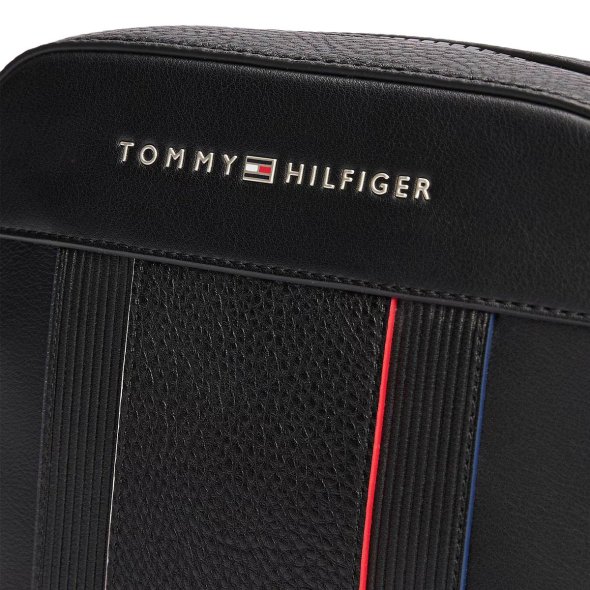 Tommy Hilfiger Ανδρικό Τσαντάκι Th Foundation Mini Reporter AM0AM13300 BDS Μαύρο