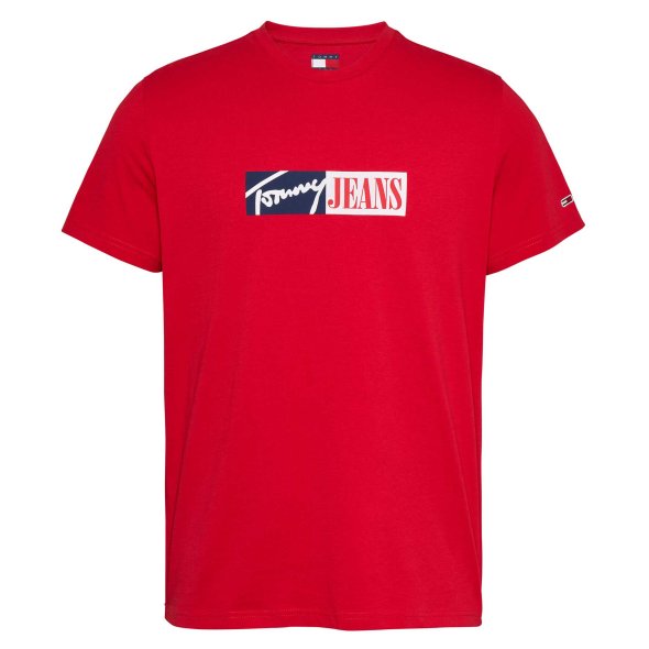 Tommy Hilfiger Ανδρικό T-Shirt DM0DM20365 XME Κόκκινο