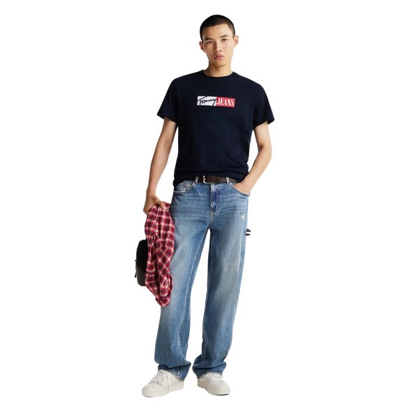 Tommy Hilfiger Ανδρικό T-Shirt DM0DM20365 C1G Μπλε