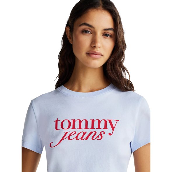 Tommy Hilfiger Γυναικείο T-Shirt DW0DW19447 C3Q Γαλάζιο