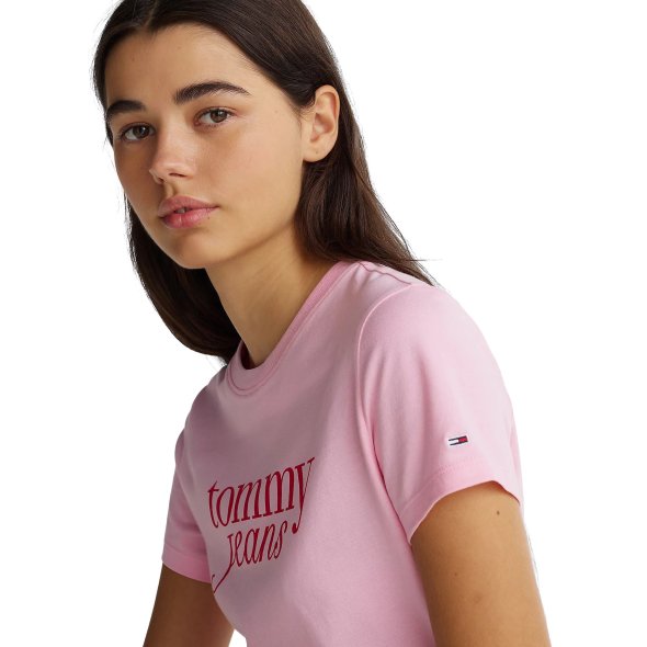 Tommy Hilfiger Γυναικείο T-Shirt DW0DW19447 TPF Ροζ