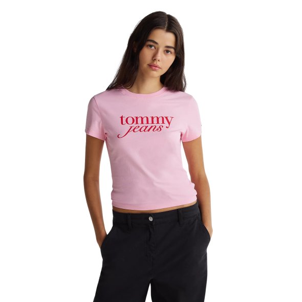 Tommy Hilfiger Γυναικείο T-Shirt DW0DW19447 TPF Ροζ