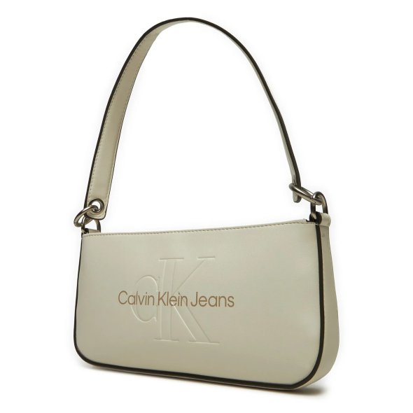 Calvin Klein Γυναικεία Τσάντα Sculpted Shoulder Pouch25 Mono K60K610679 YAS Μπεζ