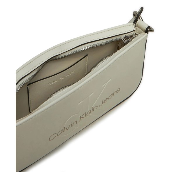 Calvin Klein Γυναικεία Τσάντα Sculpted Shoulder Pouch25 Mono K60K610679 YAS Μπεζ