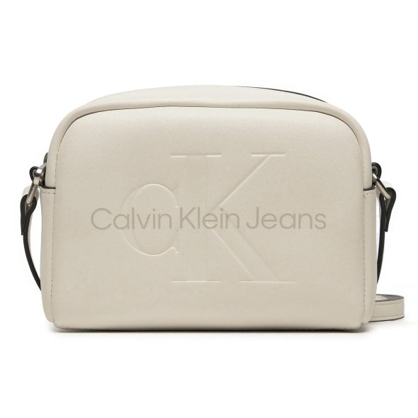 Calvin Klein Γυναικεία Τσάντα Sculpted Camera Bag 18 Mono K60K612220 YAS Εκρου