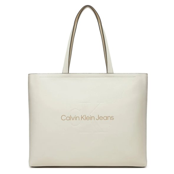 Calvin Klein Jeans Γυναικεία Τσάντα Sculpted Slim K60K612222 YAS Λευκό
