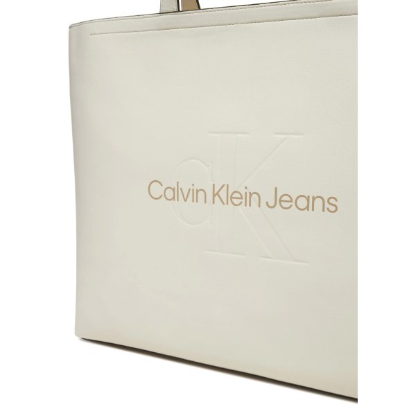 Calvin Klein Jeans Γυναικεία Τσάντα Sculpted Slim K60K612222 YAS Λευκό