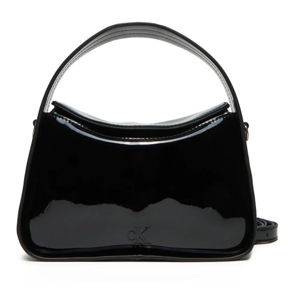 Calvin Klein Γυναικεία Τσάντα Block Mini Flap20 Patent K60K613044 BEH Μαύρο