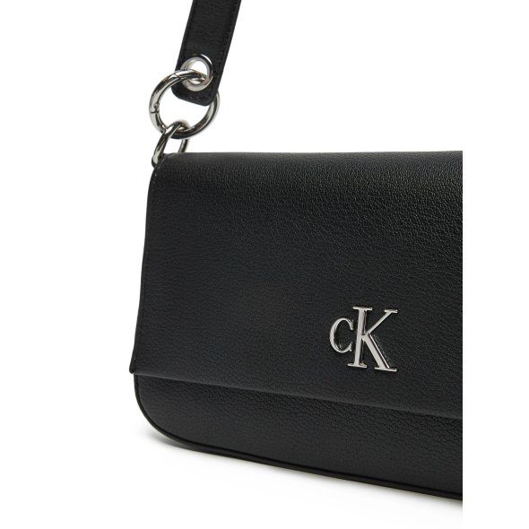 Calvin Klein Γυναικεία Τσάντα Minimal Monogram Shoulder Pouch25 K60K613048 BEH Μαύρο