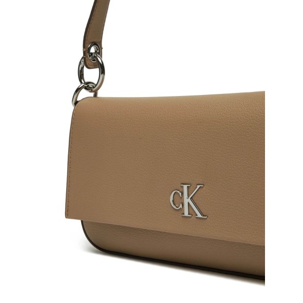 Calvin Klein Γυναικεία Τσάντα Minimal Monogram Shoulder Pouch25 K60K613048 PBF Μπεζ