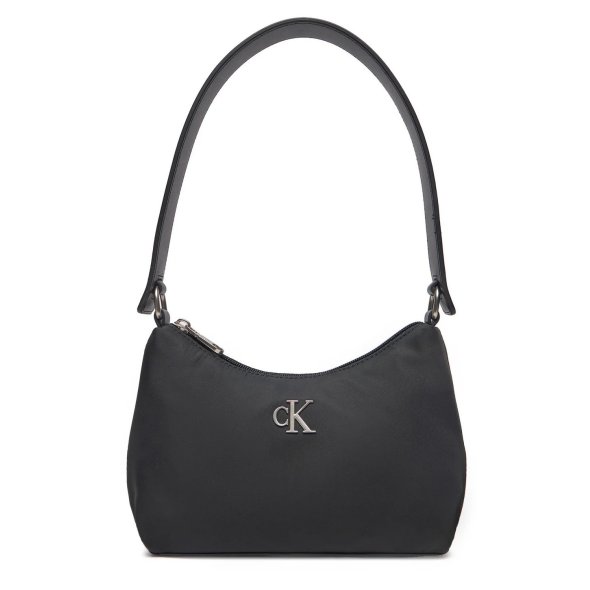 Calvin Klein Jeans Γυναικεία Τσάντα Sleek Nylon Shoulderbag K60K613124 BEH Μαύρο