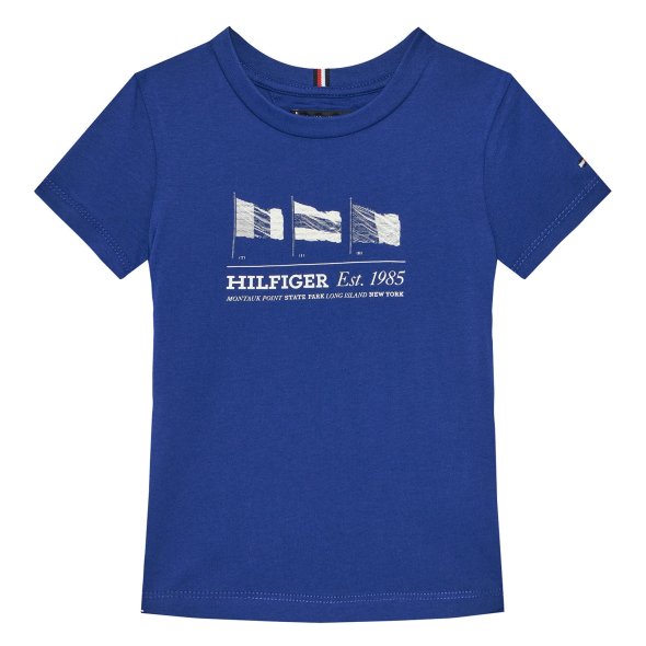 Tommy Hilfiger Παιδικό T-Shirt Για Αγόρια KB0KB09350 D03 Μπλε