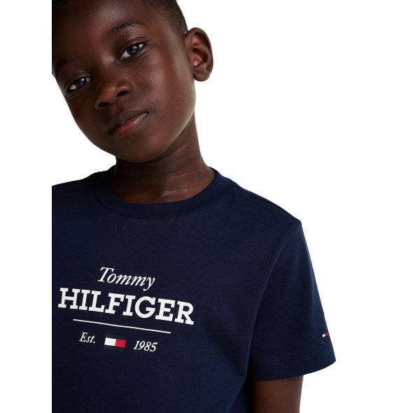 Tommy Hilfiger Παιδικό T-Shirt Για Αγόρια KB0KB09356 C1G Μπλε