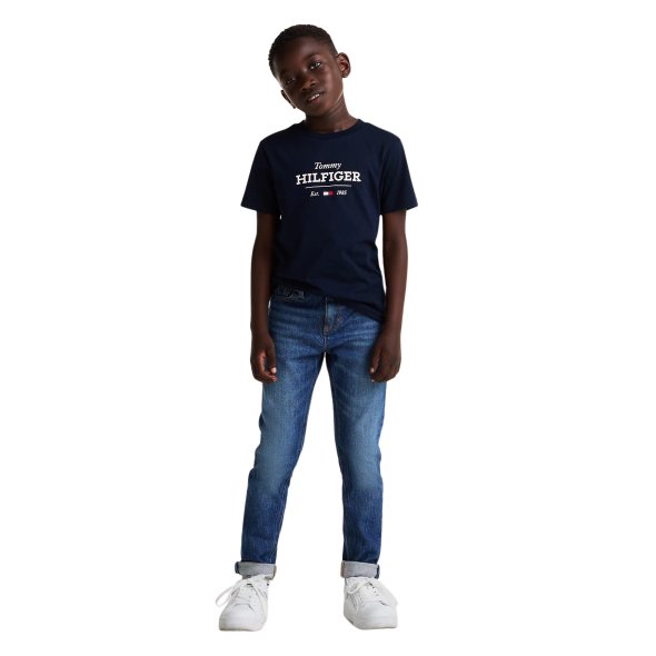 Tommy Hilfiger Παιδικό T-Shirt Για Αγόρια KB0KB09356 C1G Μπλε