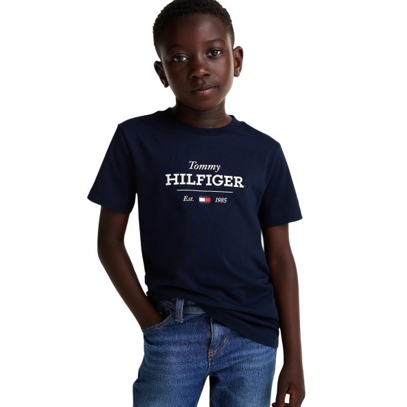 Tommy Hilfiger Παιδικό T-Shirt Για Αγόρια KB0KB09356 C1G Μπλε