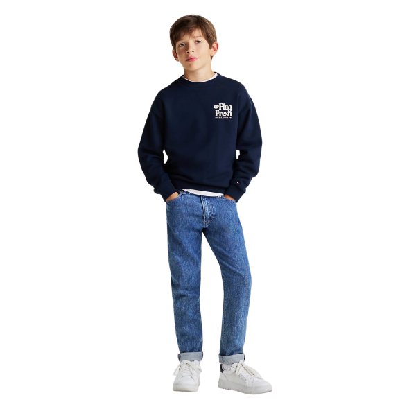Tommy Hilfiger Παιδική Μπλούζα Για Αγόρια KB0KB09596 C1G Μπλε