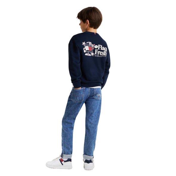 Tommy Hilfiger Παιδική Μπλούζα Για Αγόρια KB0KB09596 C1G Μπλε