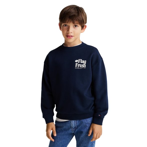 Tommy Hilfiger Παιδική Μπλούζα Για Αγόρια KB0KB09596 C1G Μπλε