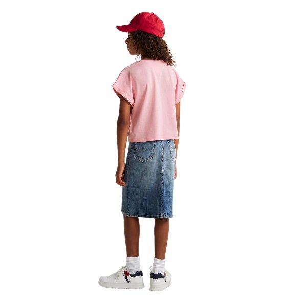 Tommy Hilfiger Παιδικό T-Shirt Για Κορίτσια KG0KG08295 TPF Ροζ