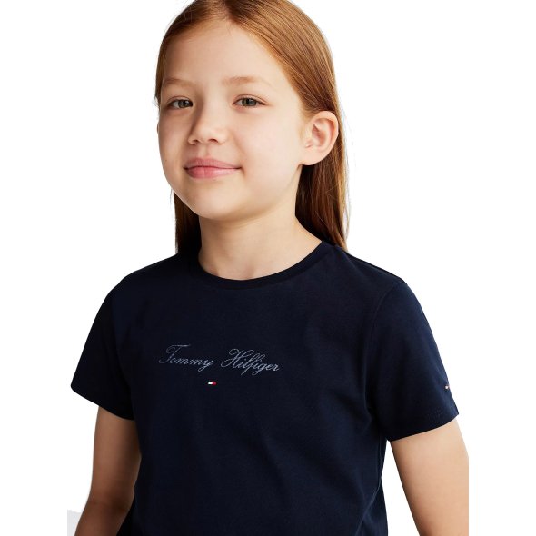 Tommy Hilfiger Παιδικό T-Shirt Για Κορίτσια KG0KG08298 C1G Μπλε