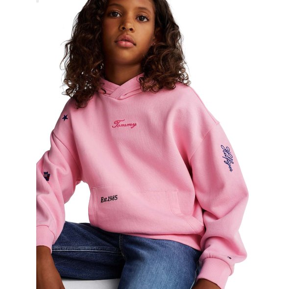 Tommy Hilfiger Παιδικό Φούτερ Για Κορίτσια KG0KG08327s TPF Ροζ