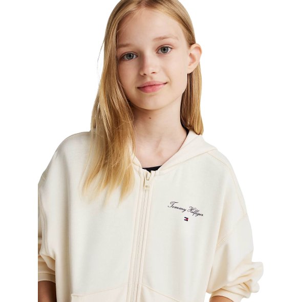 Tommy Hilfiger Kids Παιδική Ζακέτα Για Κορίτσια KG0KG08318 AEF Μπεζ