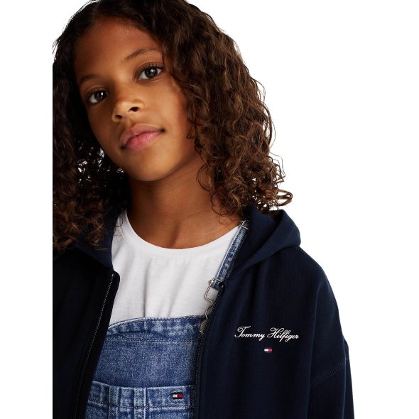 Tommy Hilfiger Kids Παιδική Ζακέτα Για Κορίτσια KG0KG08318 C1G Μπλε