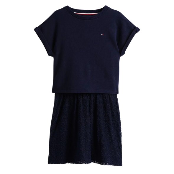 Tommy Hilfiger Παιδικό Φόρεμα Για Κορίτσια KG0KG08333 C1G Μπλε
