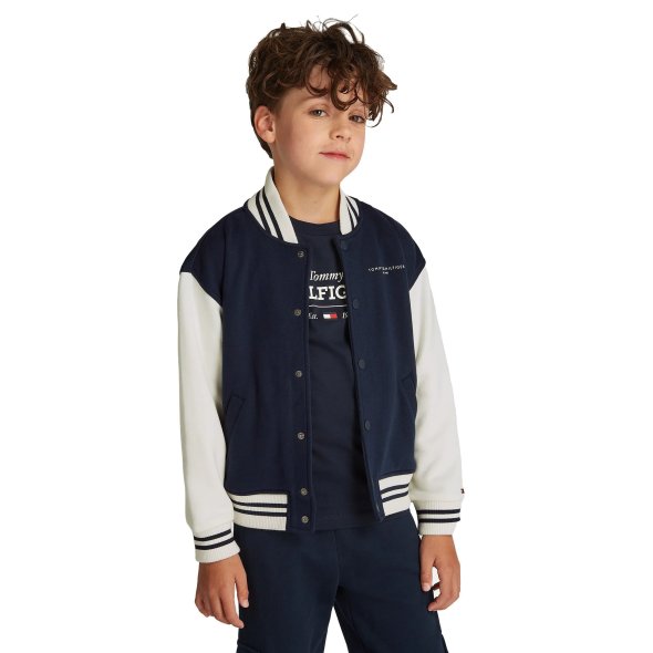 Tommy Hilfiger Kids Παιδική Unisex Ζακέτα KS0KS00624 C1G Μπλε