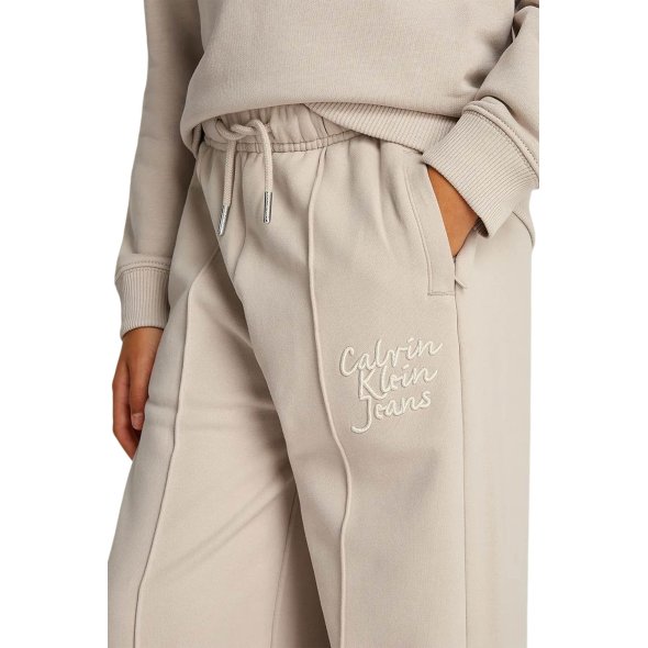 Calvin Klein Παντελόνι Φόρμας Για Κορίτσια IG0IG02775 PA8 Μπεζ