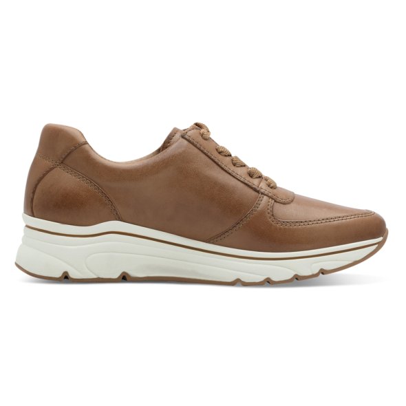 Tamaris Leather Sneaker 1-23711-42 348 Cognac Leather