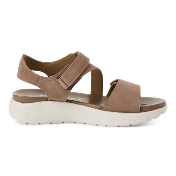 Tamaris Δερμάτινο Flat Sandal 1-28228-44 341 Τάουπε