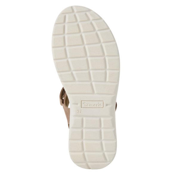 Tamaris Δερμάτινο Flat Sandal 1-28228-44 341 Τάουπε
