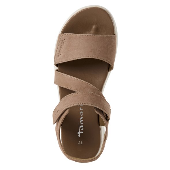 Tamaris Δερμάτινο Flat Sandal 1-28228-44 341 Τάουπε