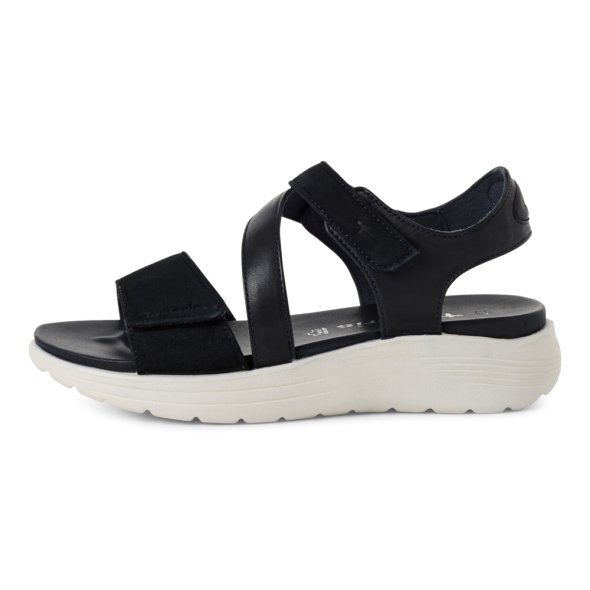Tamaris Δερμάτινο Flat Sandal 1-28228-44 890 Μπλε Σκούρο