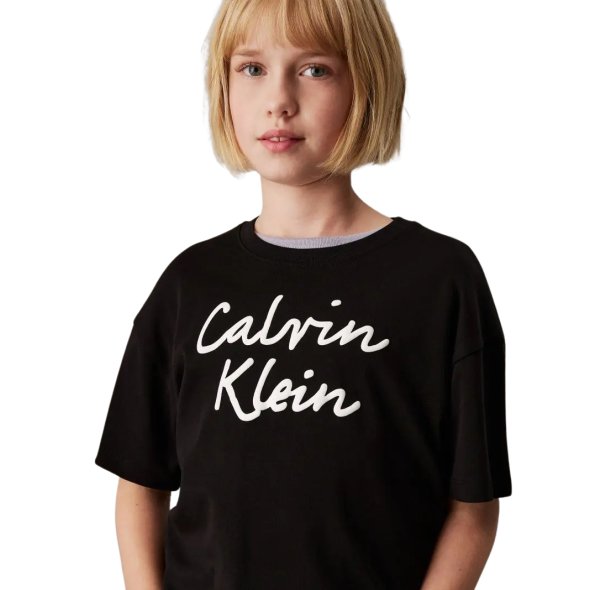 Calvin Klein Παιδικό T-Shirt Για Κορίτσια IG0IG02864 BEH Μαύρο