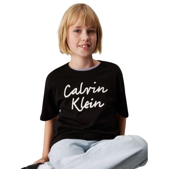 Calvin Klein Παιδικό T-Shirt Για Κορίτσια IG0IG02864 BEH Μαύρο