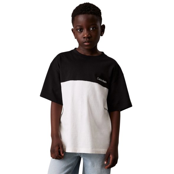 Calvin Klein Παιδικό T-Shirt Για Αγόρια IB0IB02450 BEH Μαύρο