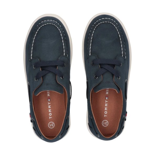 Tommy Hilfiger Παιδικό Loafer Για Αγόρια T3B4-33853-0315 Μπλέ