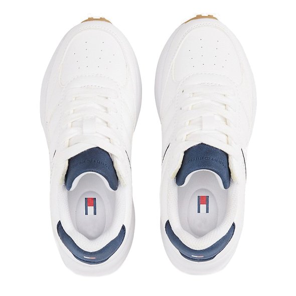 Tommy Hilfiger Παιδικό Sneaker T3X9-33873-1355s Λευκό