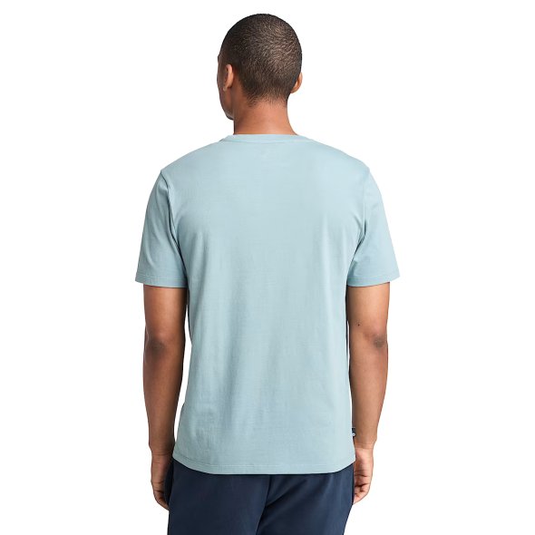 Timbeland Tree Logo Short Sleeve A2C2R 758 Μπλε Ανοιχτό
