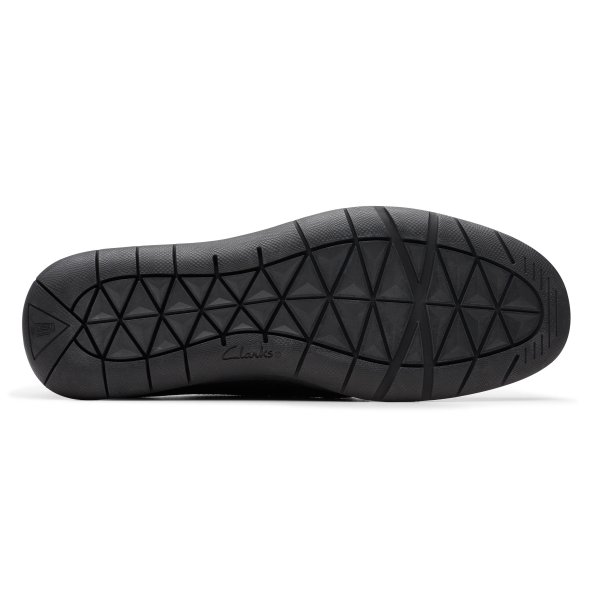 Clarks Ανδρικό Δερμάτινο Loafer Flexway Step 26176952 Black Leather
