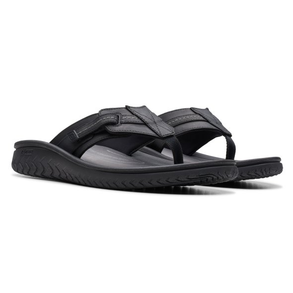 Clarks Wesley Sun 26176988 Black Leather