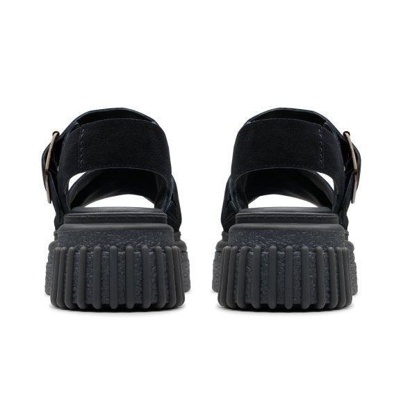 Clarks Δερμάτινη Πλατφόρμα Evamar Wish 26181199 Μαύρο