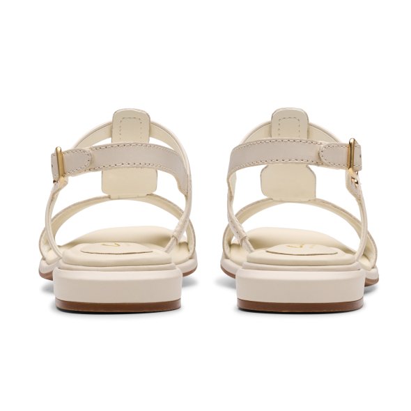 Clarks Δερμάτινο Πέδιλο Ariany Sling 26181241 Cream Leather