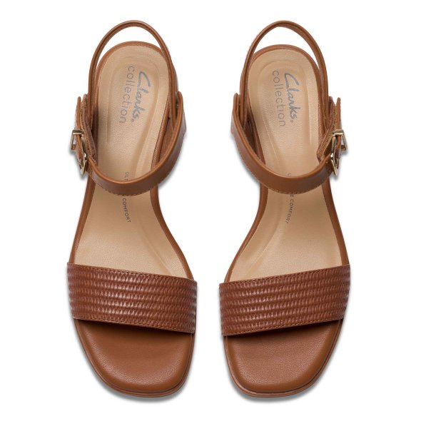 Clarks Δερμάτινο Πέδιλο Jaylan Ray 26181661 Ταμπά