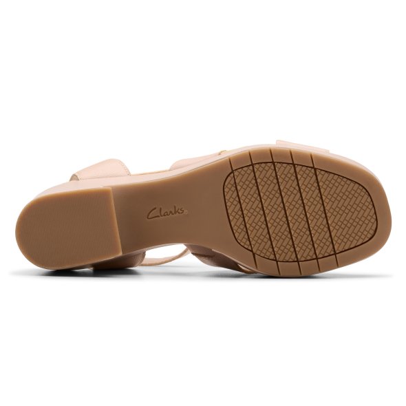 Clarks Δερμάτινο Πέδιλο Nerisa Pearl 26181931 Nude